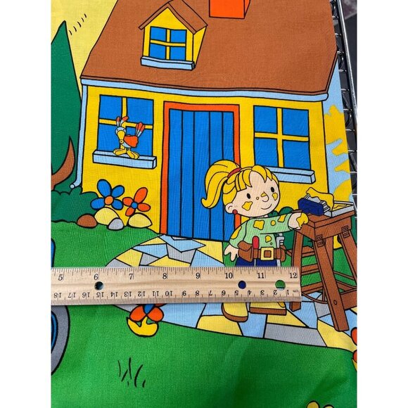 Vintage Cranston Print Works Bob The Builder Fabric Panel 2003 Crafts & Quilting - Picture 3 of 8